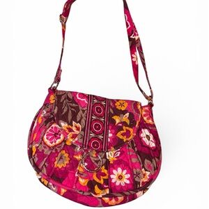Vgt! Vera Bradley floral Saddle bag